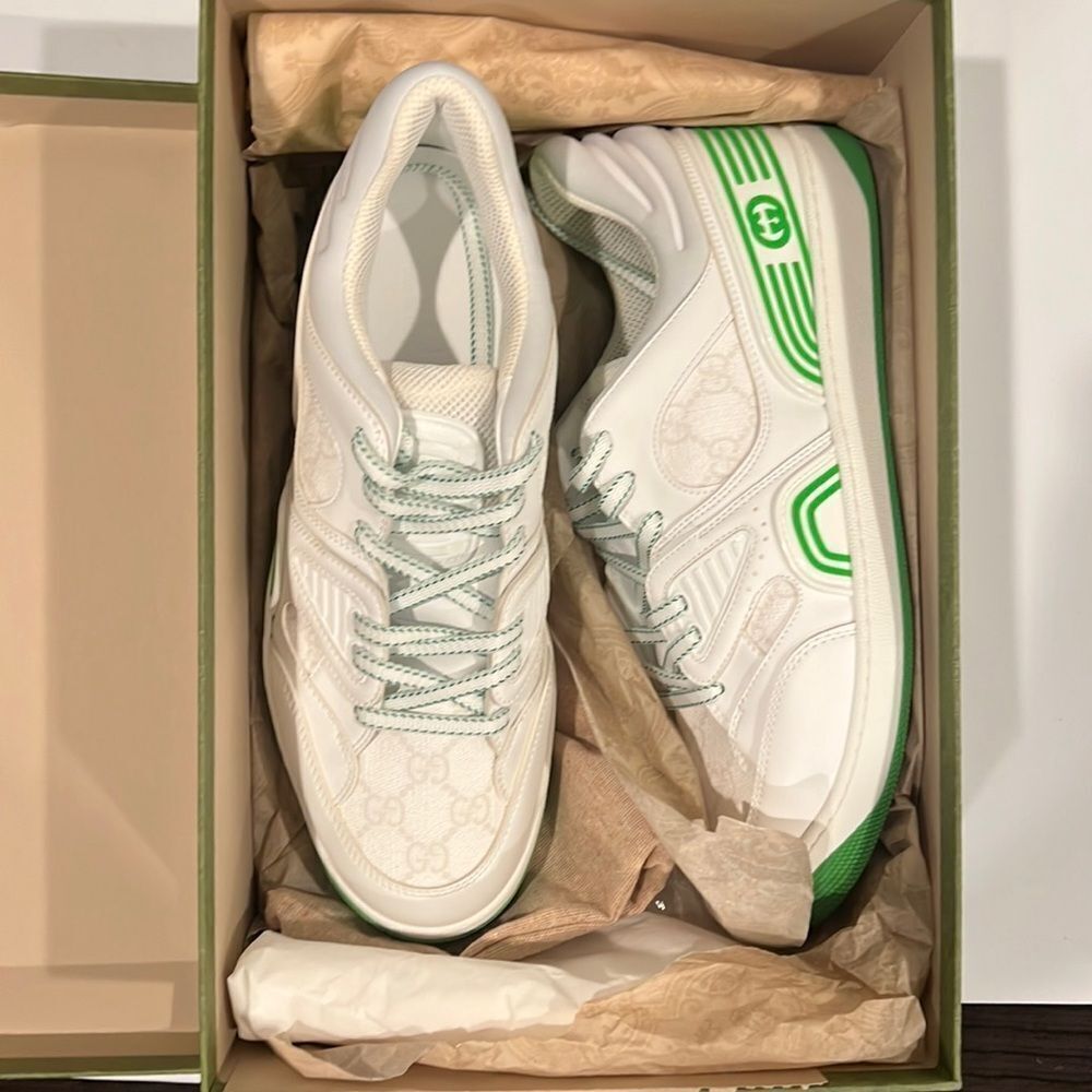 Brand new gucci basket sneakers with box fits us size 9.5 to 10
